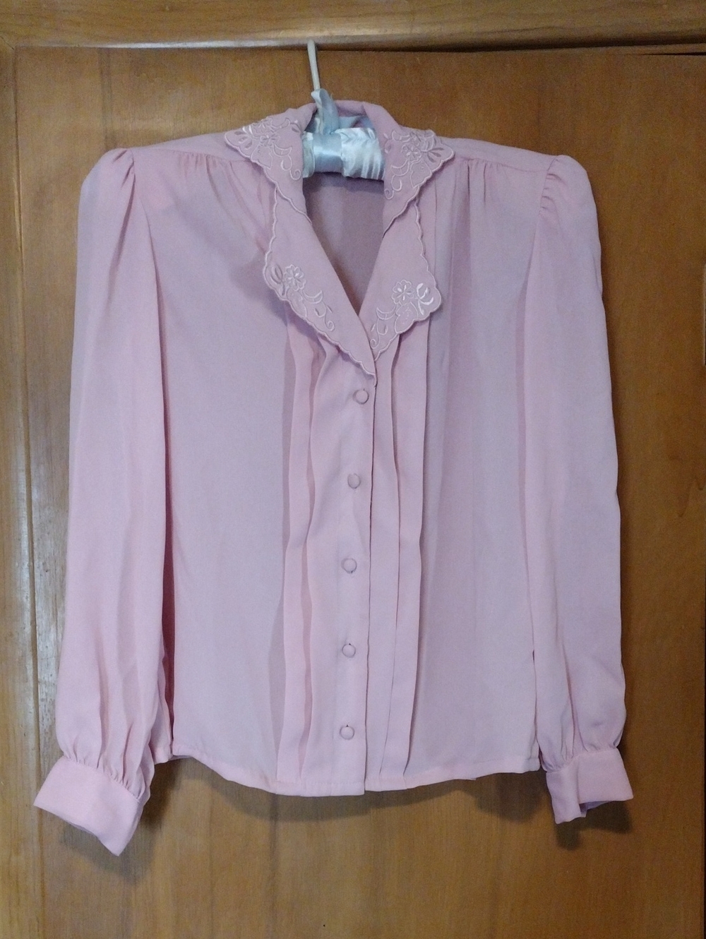 80s Pink Blouse